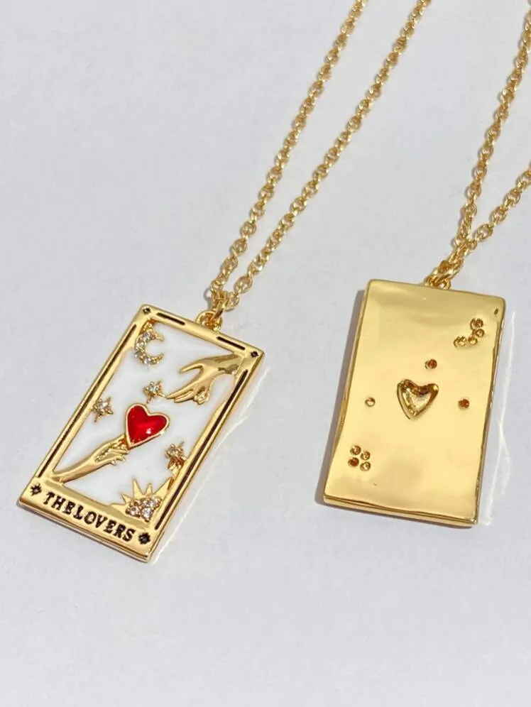 collier-dore-pendentif-the-lovers-tarot.jpg (3) Collier doré avec pendentif 'The Lovers' inspiré du tarot